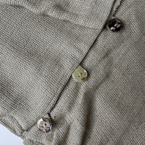 Vtg Sophisticate Cropped Cardigan Sz 11/12 Neutral Flax Canada Minimalist 90s - Picture 7 of 15